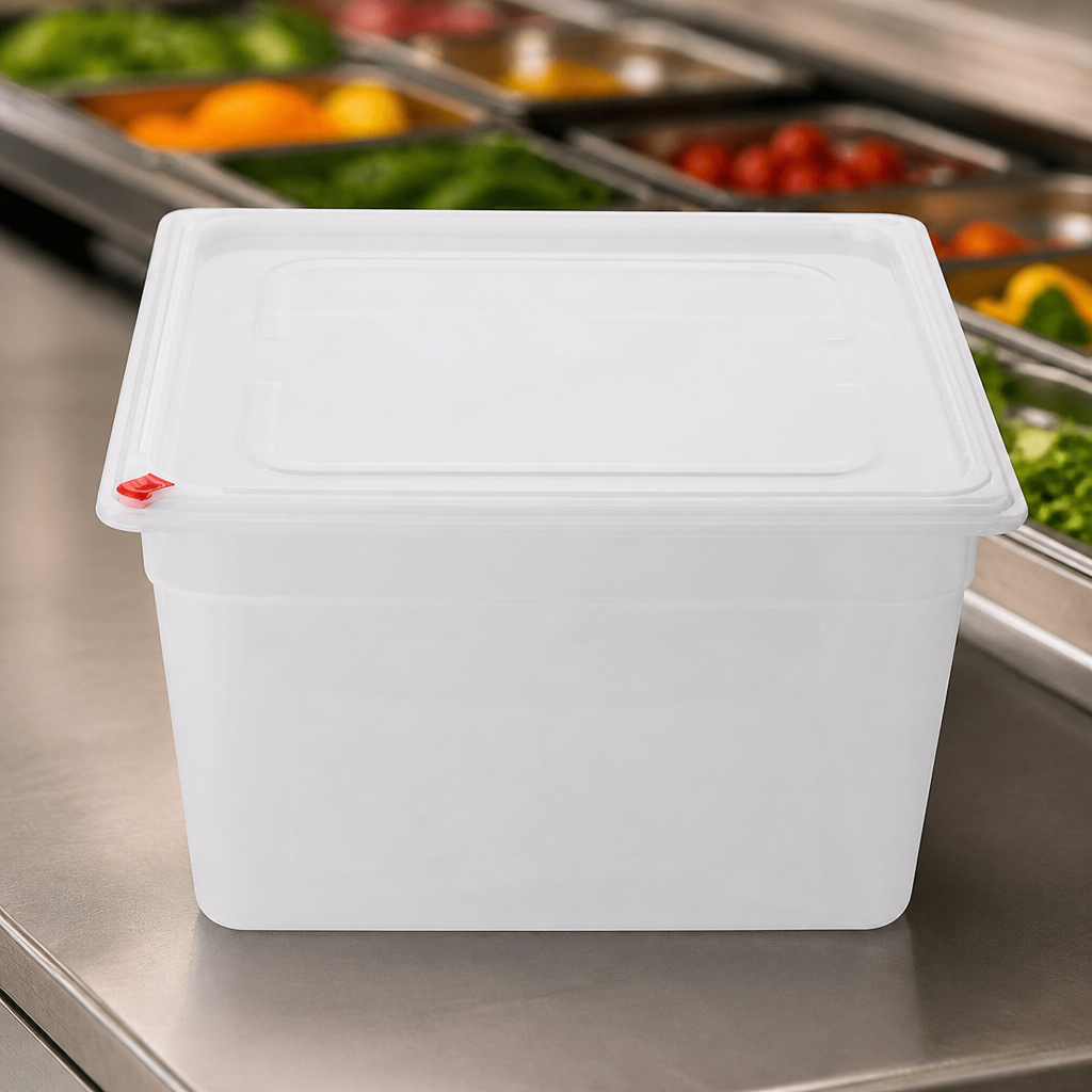 Commercial Polypropylene GN Container 2/3 16.1Ltr Pack of 4