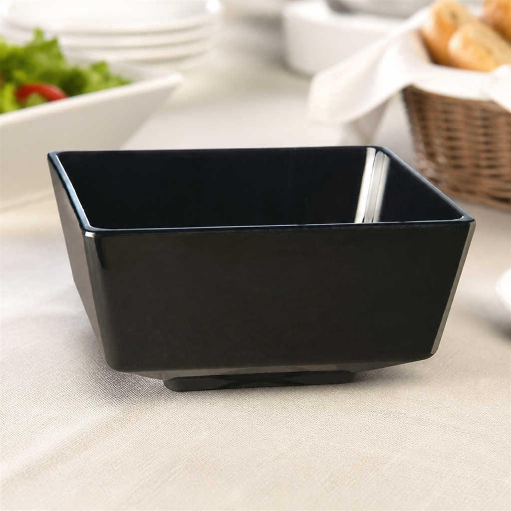 Commercial Melamine Float Bowl 1.5L 190x190mm Black