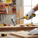Premium 16OZ Claw Hammer with Bright Polished Head and Tubular Steel Shaft for Enhanced Durability and Performance
