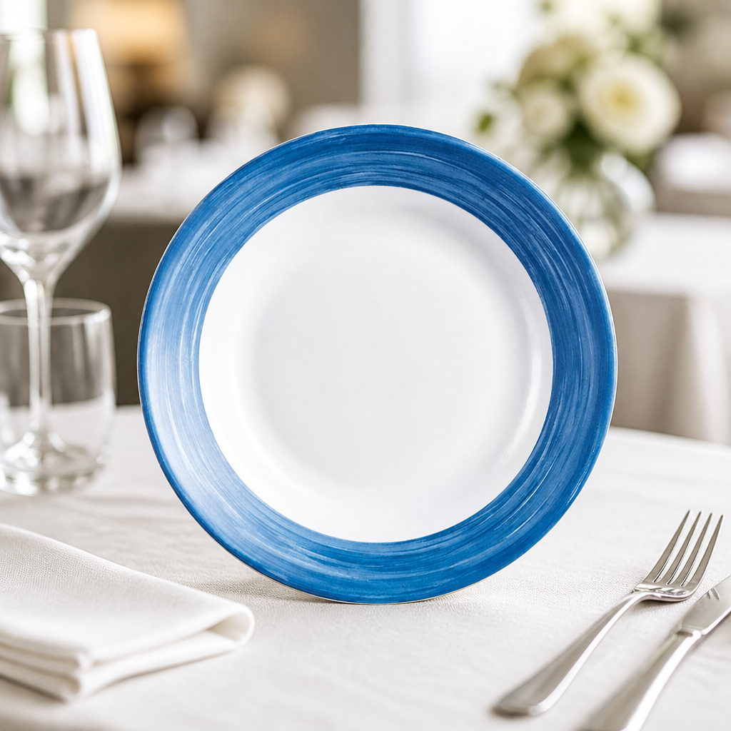Commercial Brush Soup Plates 225mm in a pack of 12