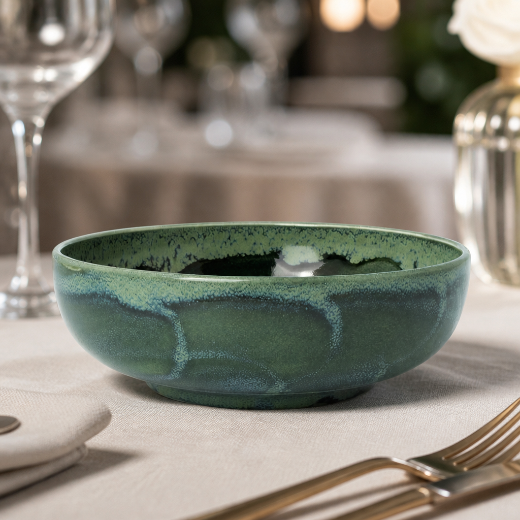 Commercial Ramen Bowls 175mm Burnt Emerald 12 Pack