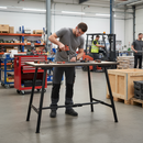 Premium Heavy Duty Folding Work Platform with Timber Surface and 300kg Load Capacity for Engineering Use