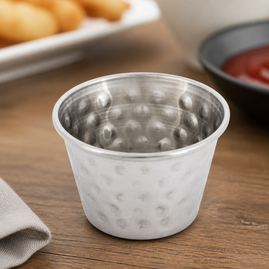 Commercial Stainless Steel Dipping Bowls 70ml Pack of 12