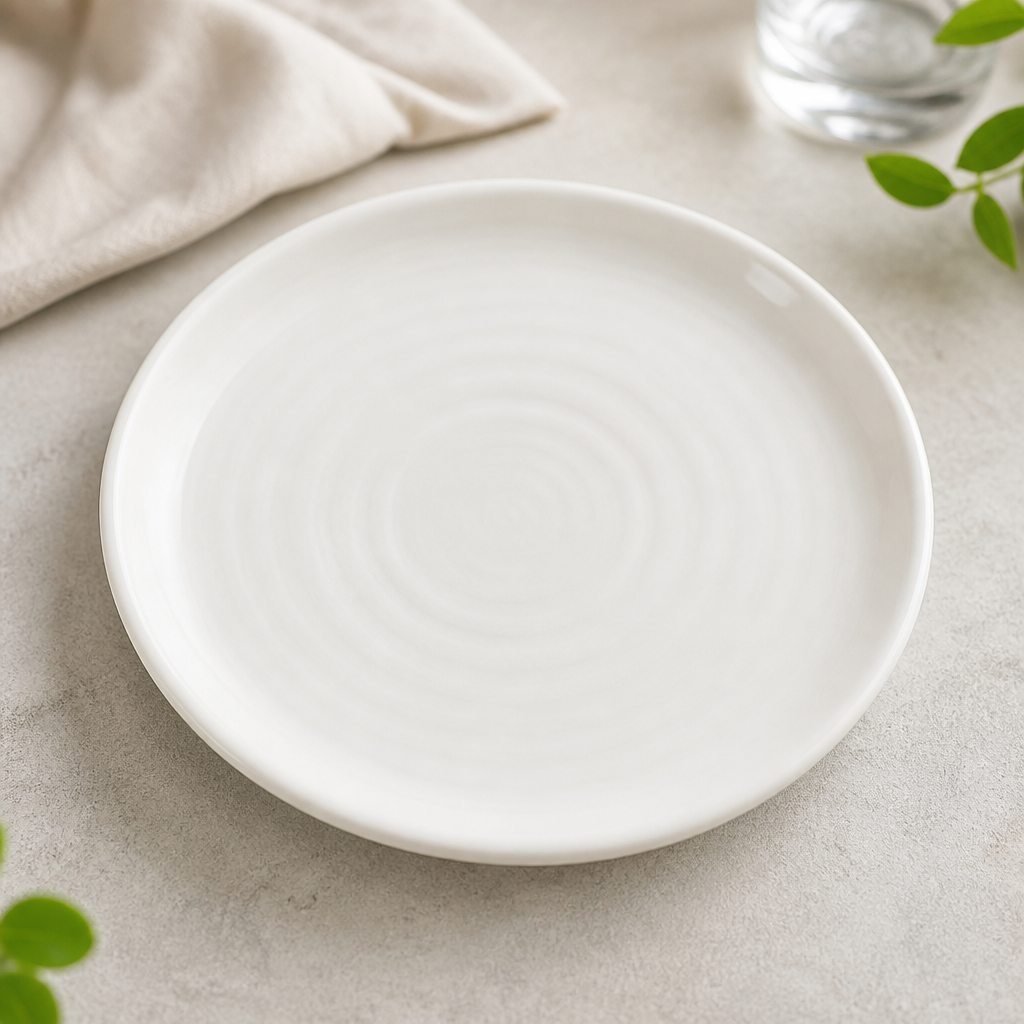 Commercial Natural Plates 170mm Super Vitrified Ceramic
