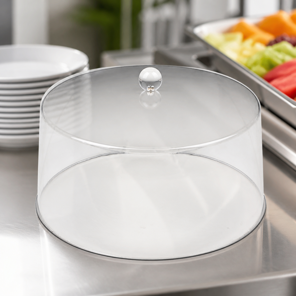 Commercial Polycarbonate Display Cover 308mm Diameter 190mm High