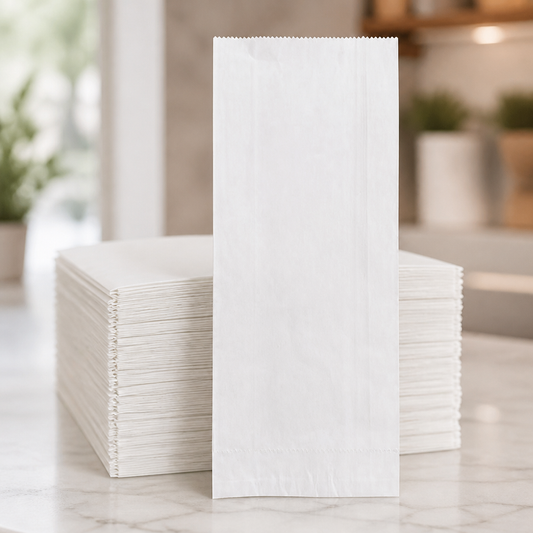 Recyclable Foil Lined Paper Bags 250x100mm 500 Pack