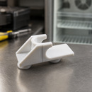 Commercial Display Fridge Shelf Clip White ABS 18x40mm