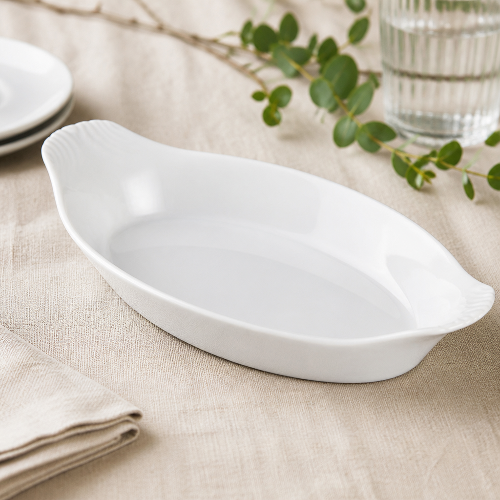 Commercial Oval Eared Serving Dishes 289mm - 6 Pack