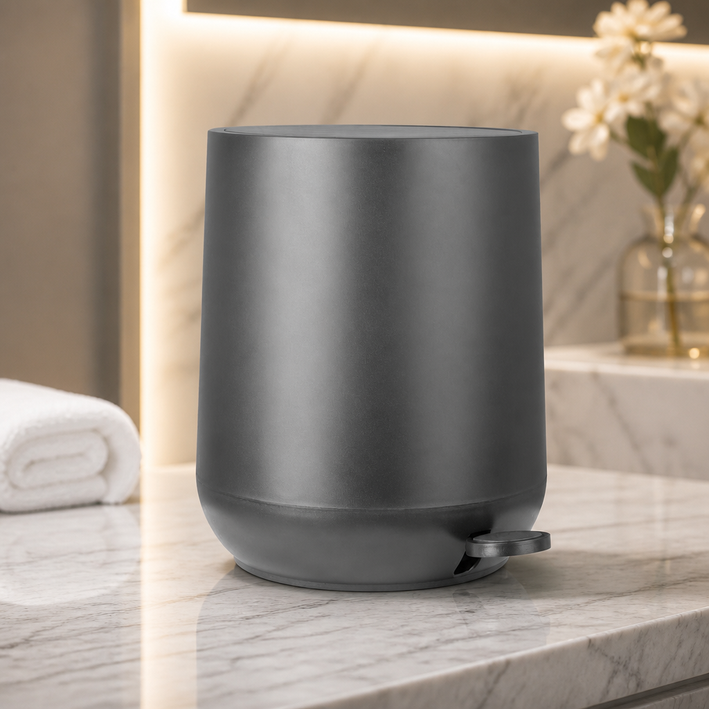 Commercial Pedal Bin Black 5L Capacity for Bathrooms