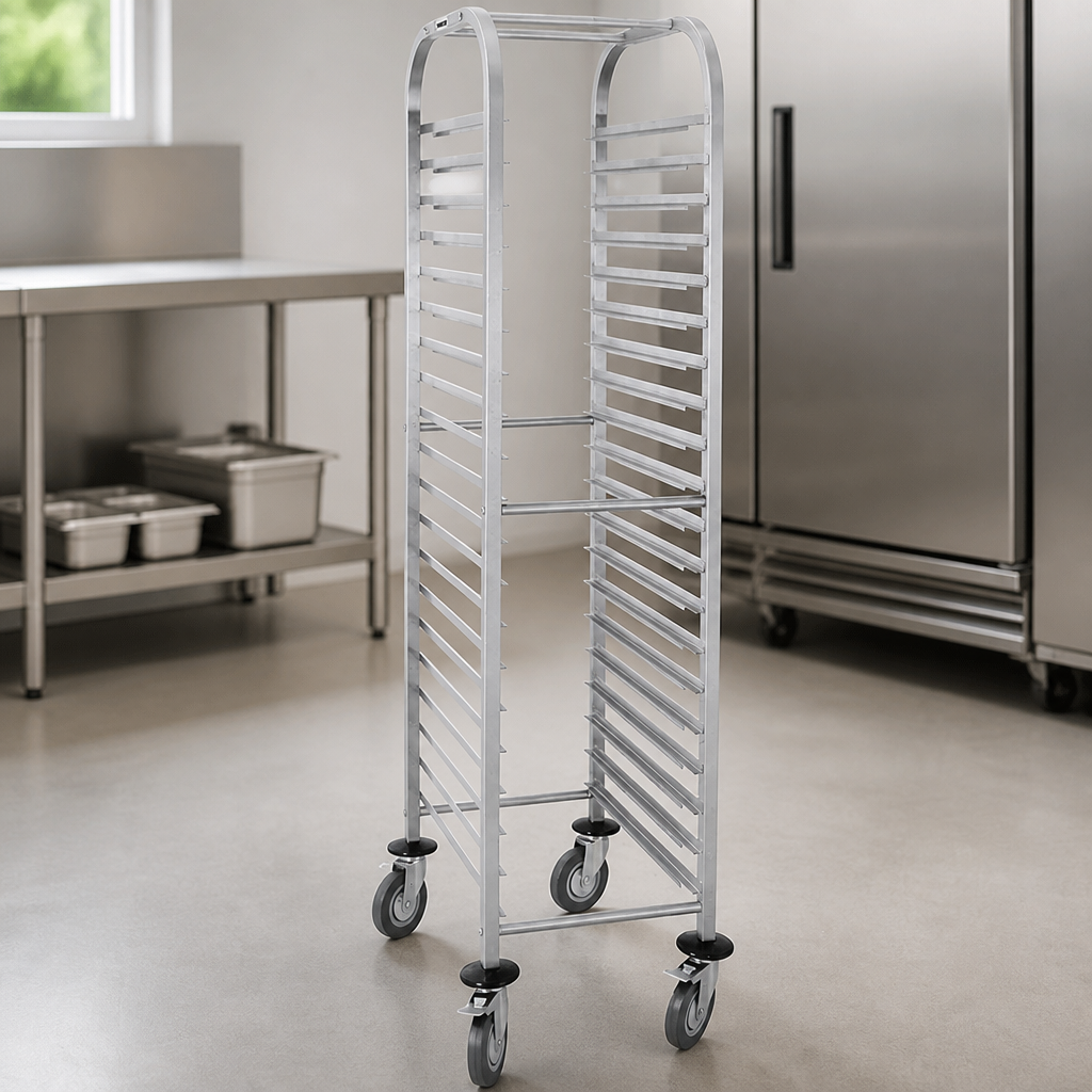 Commercial Racking Trolley 20 Level Capacity Stainless Steel