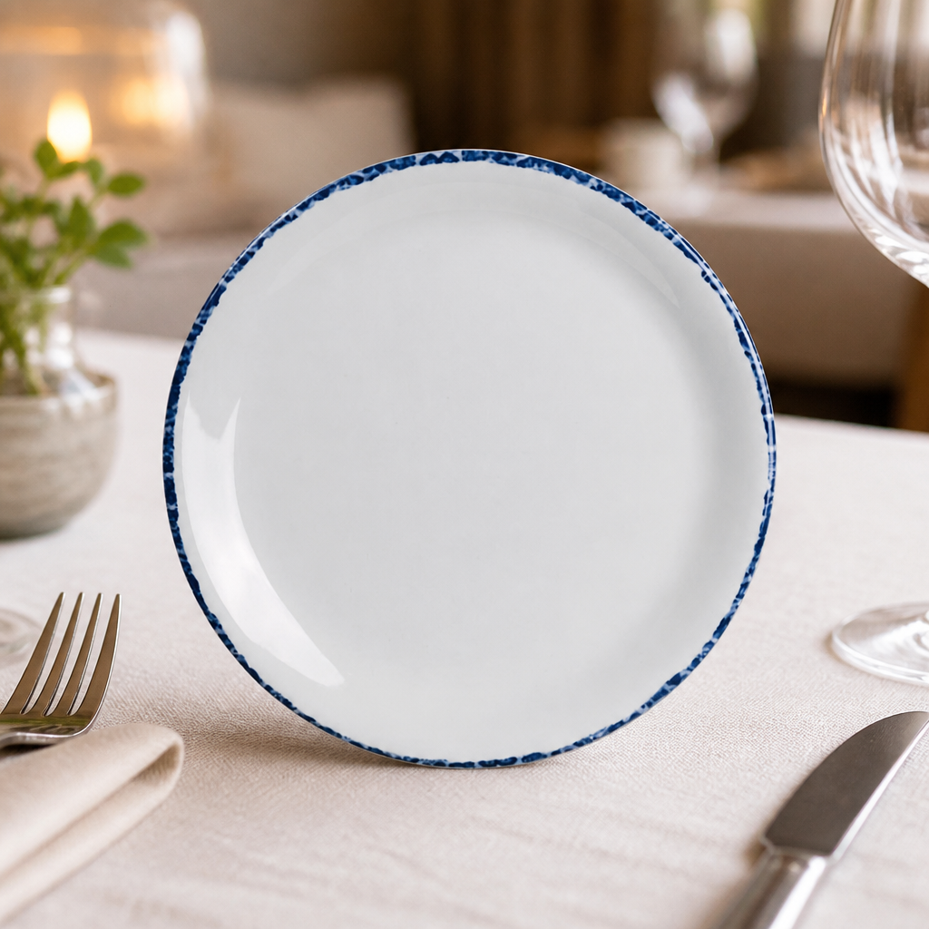 Commercial Melamine Coupe Plates 152mm - 12 Pack