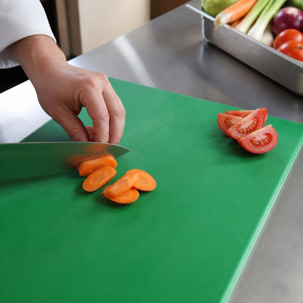 Commercial Antibacterial Green Chopping Board 455x305mm