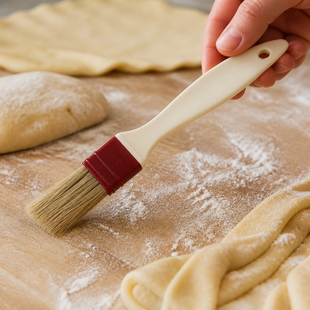 Commercial Pastry Brush 30mm Natural Bristles for Baking