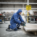 Premium Disposable Coverall for Non-Hazardous Protection with Elasticated Hood and Two-Way Zipper