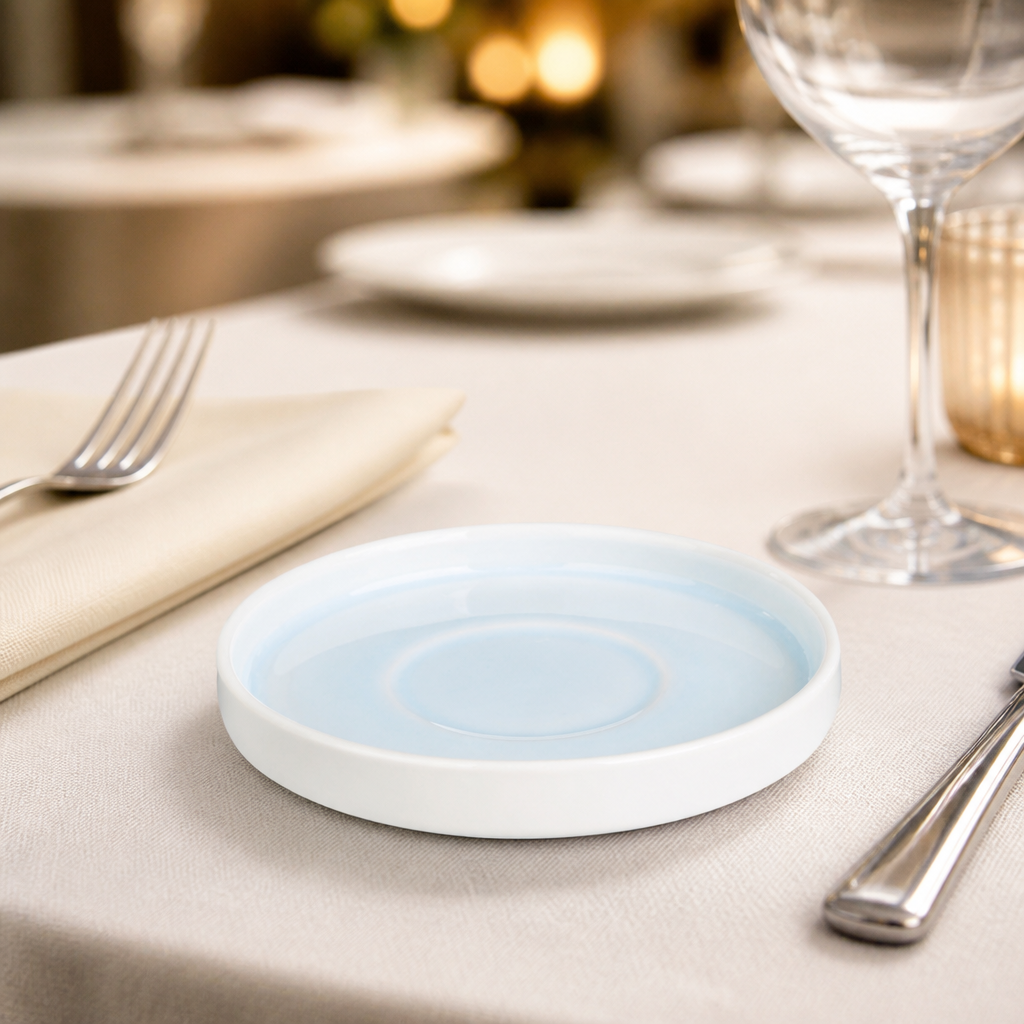 Commercial Aqua Fondant Saucers 55mm - Pack of 6