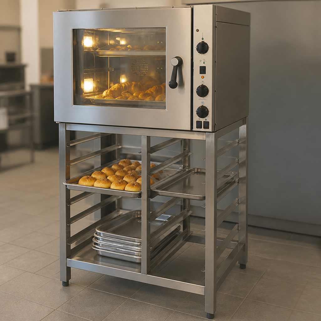 Stainless Steel Floor Stand for Commercial Convection Ovens