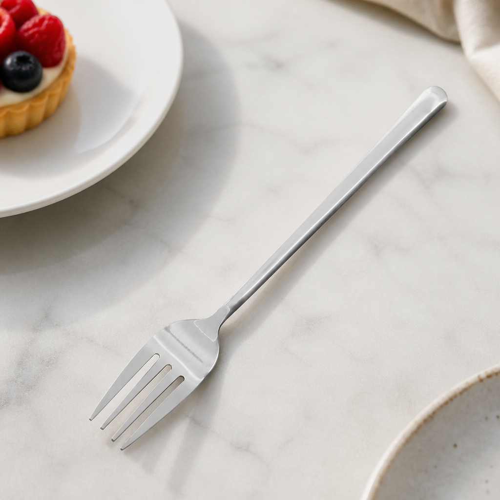 Henley style dessert forks 180mm stainless steel set of 12
