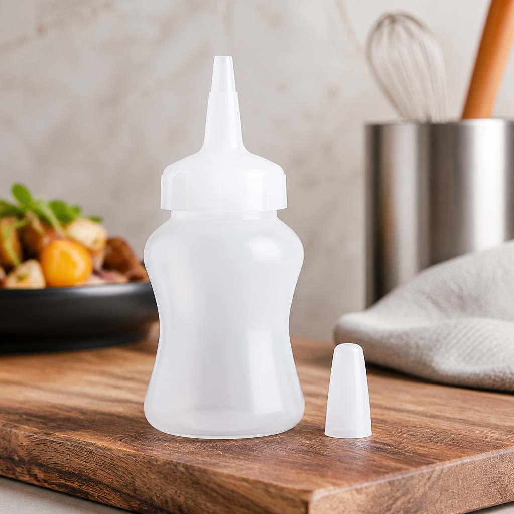 90ml Commercial Squeeze Sauce Bottle with Measure Guide