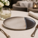 Commercial Spot On Black Plates 230mm - 6 Pack Stoneware