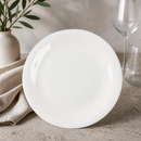 Commercial Bone China Coupe Plates 225mm for Fine Dining