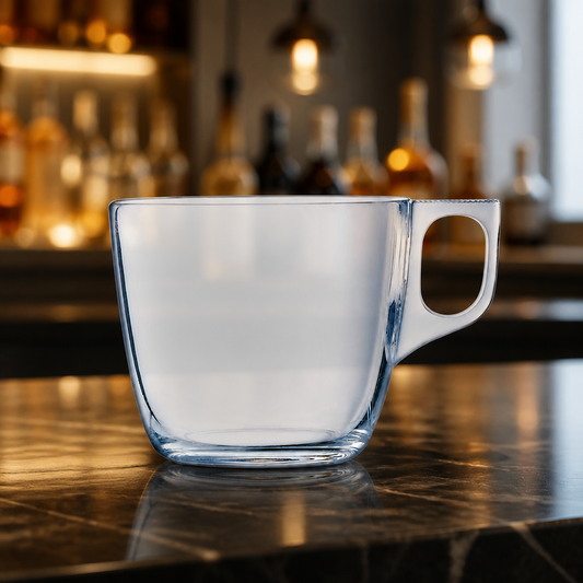 220ml Commercial Coffee Glasses - Pack of 6 Clear Cups