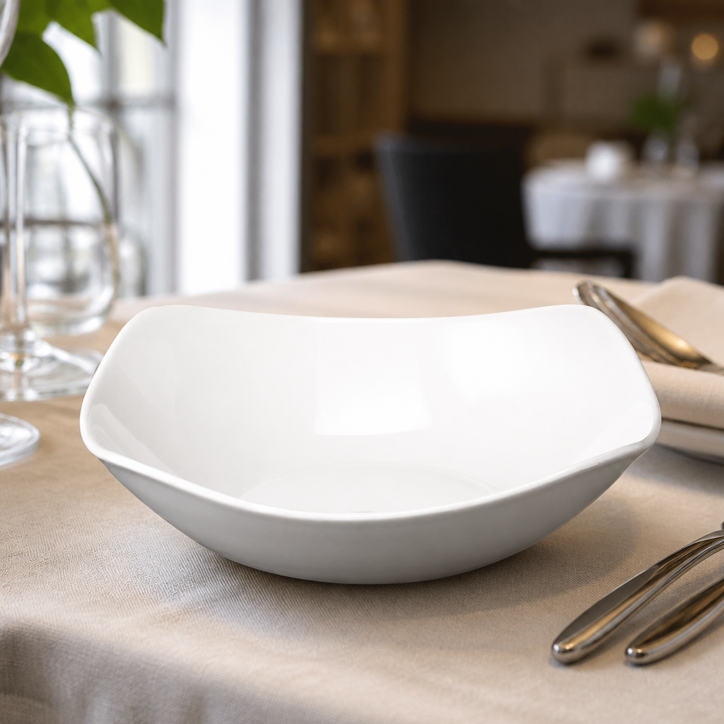Commercial 7 Inch X Squared Bowls 12 Pack Whiteware