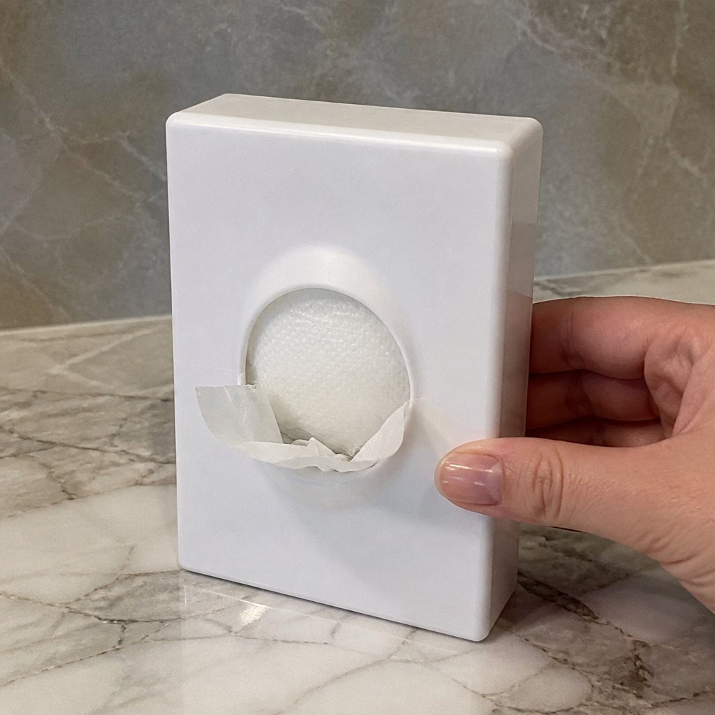 Wall-mounted sanitary bag dispenser for commercial use