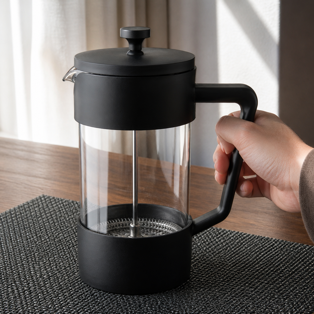 Commercial 8 Cup Black Cafetiere Coffee Maker