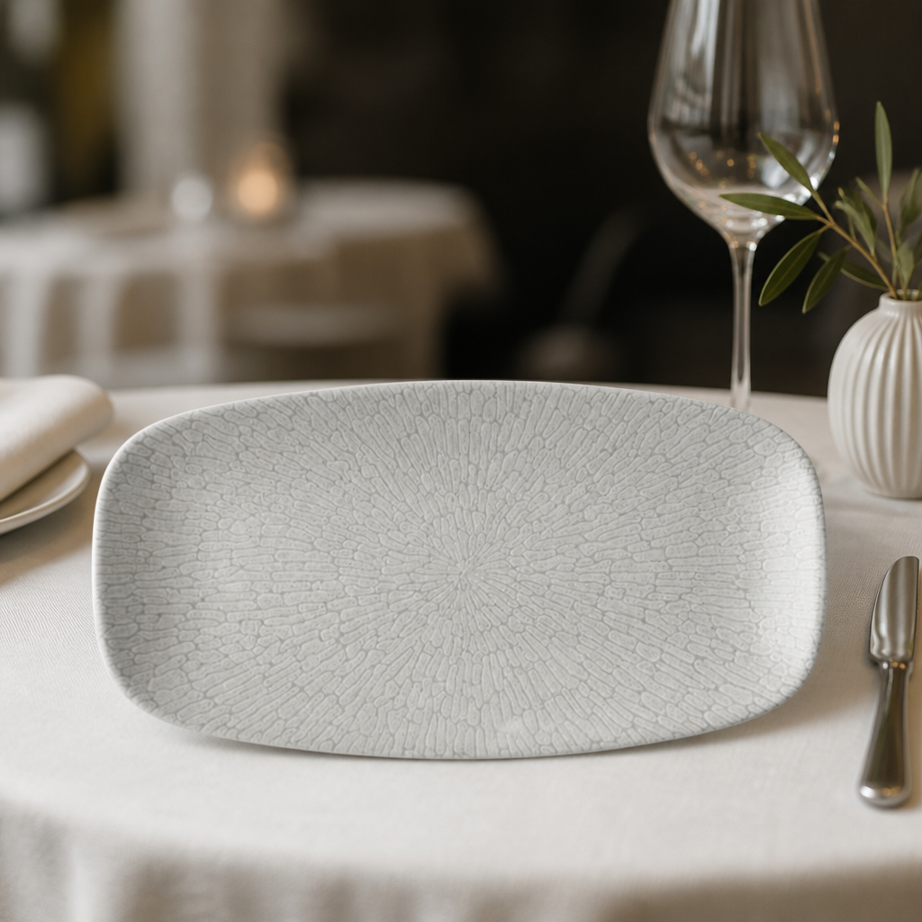 Commercial Oblong Plates 298x153mm Thermal Shock Resistant 12 Pack