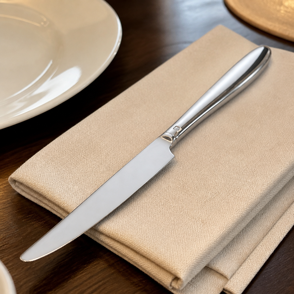 Set of 12 commercial stainless steel dinner knives