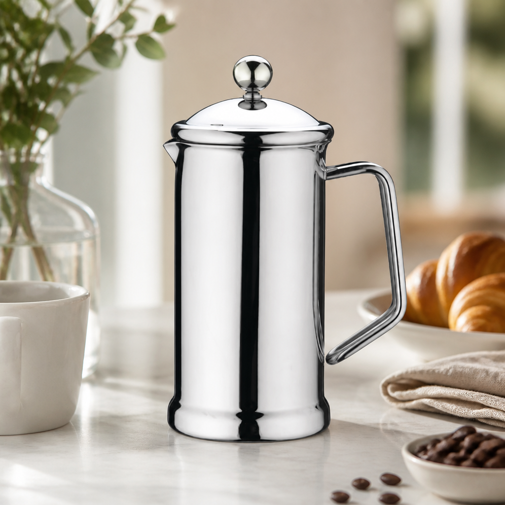 Commercial Stainless Steel Cafetiere 8 Cup Capacity 1.2Ltr