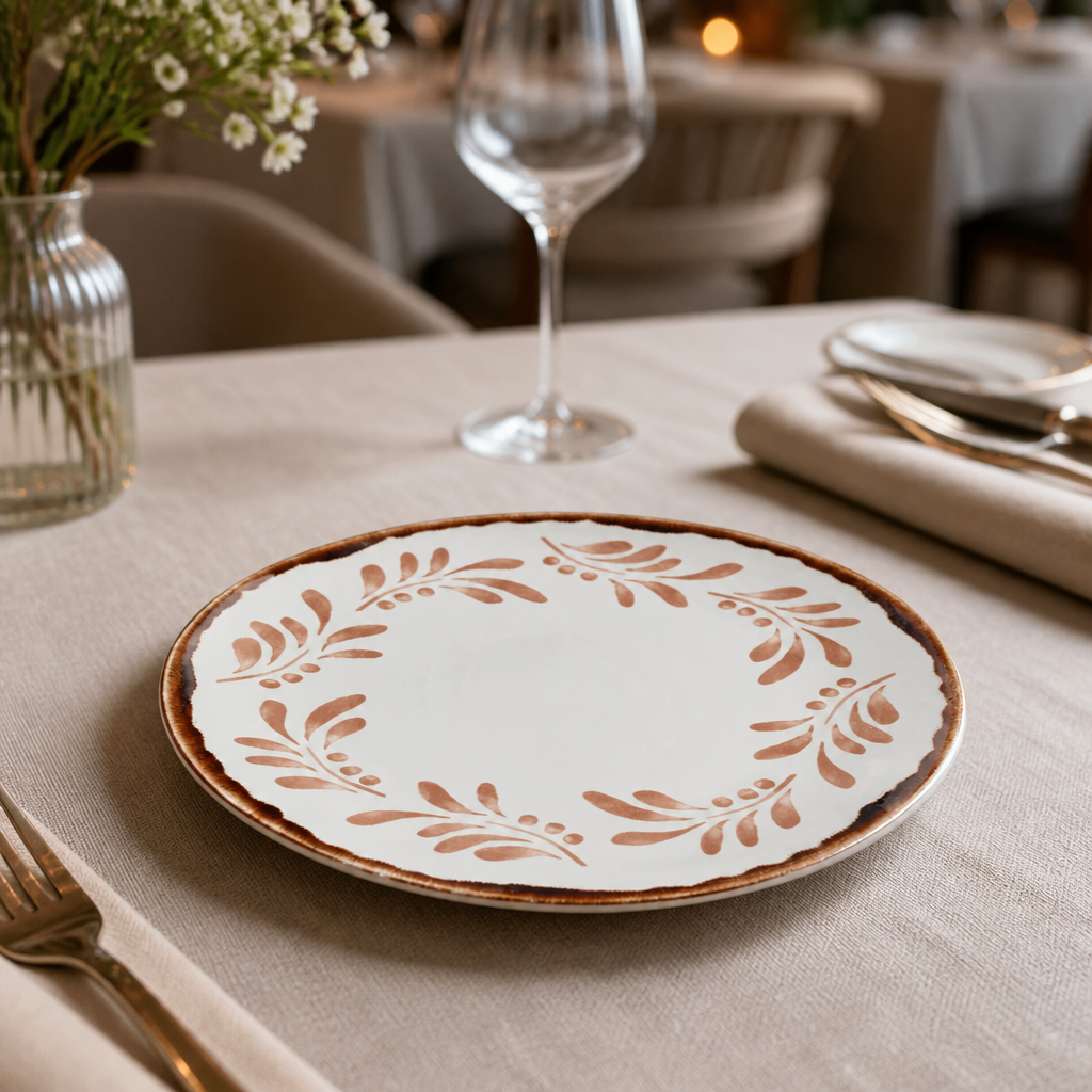 Commercial Terracotta Coupe Plates 230mm - 12 Pack