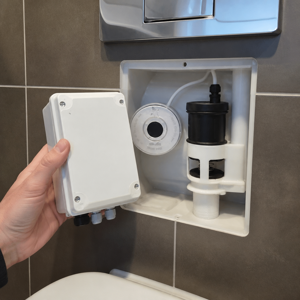 Commercial Flush Valve Kit with Wave Sensor and Overflow Control