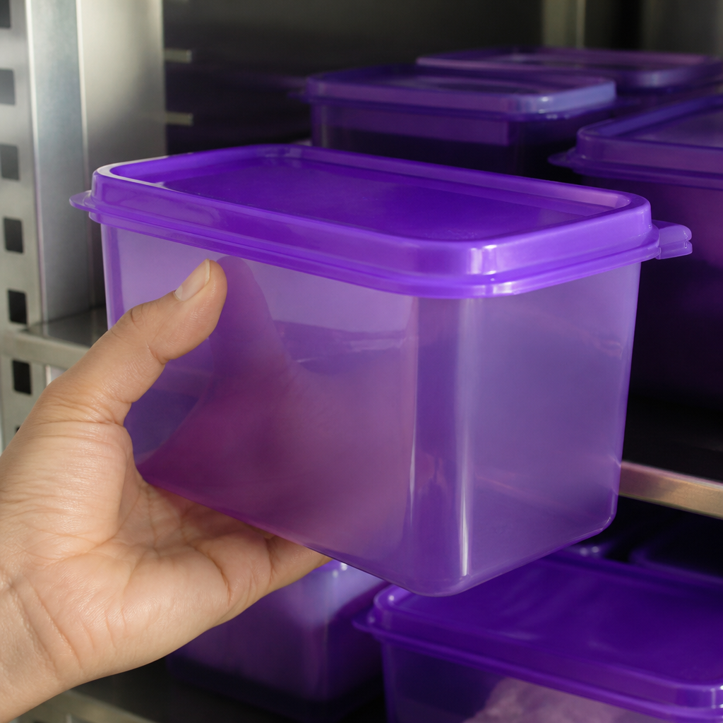 Commercial 4.3L purple allergen food storage container