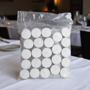 Commercial White Tealights 100 Pack 4 Hour Burn Time