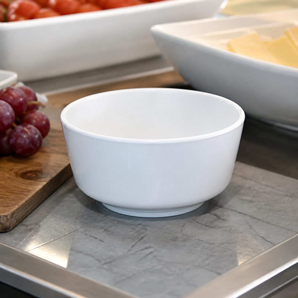 Commercial Melamine Float Bowl 130mm 450ml Dishwasher Safe