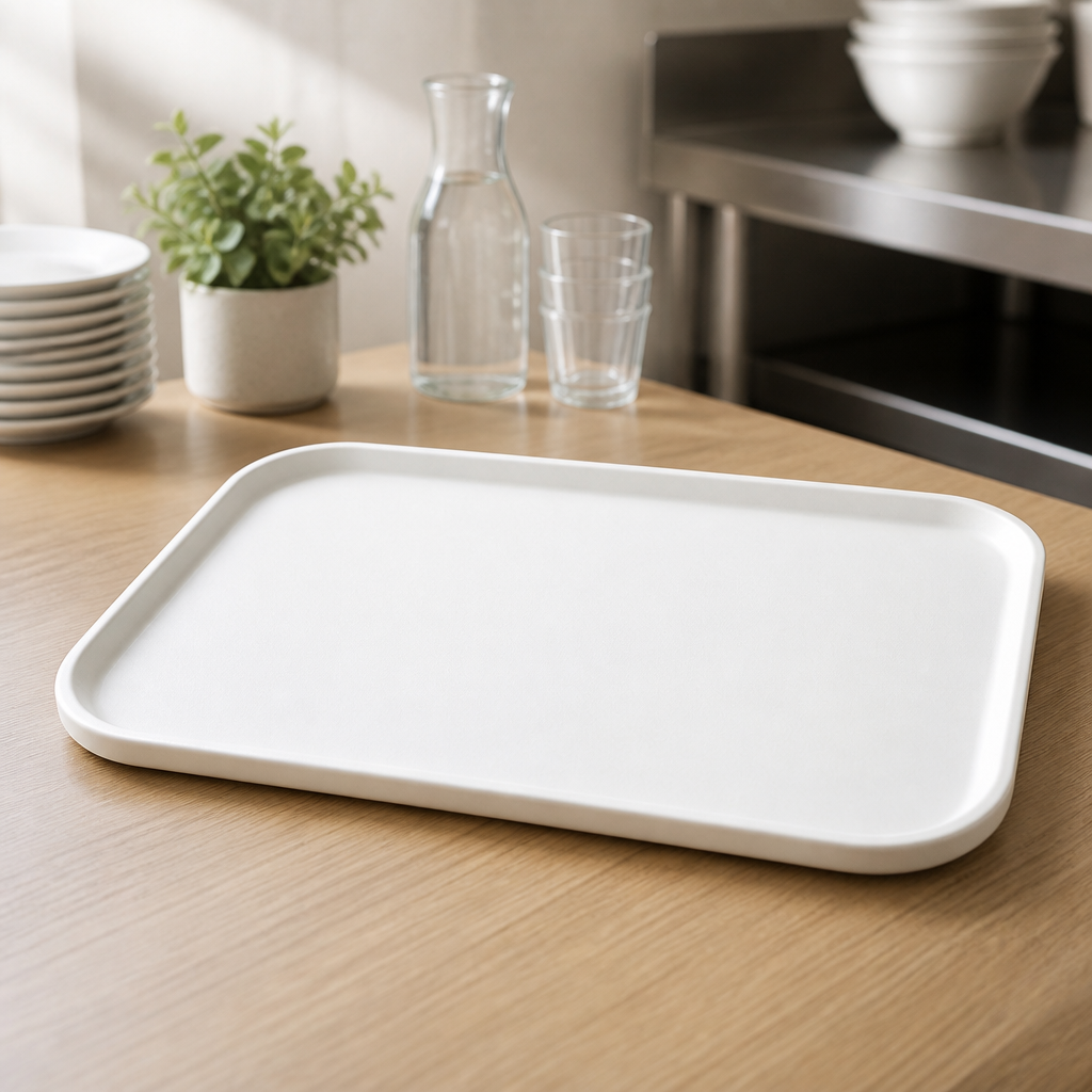 Commercial Fibreglass Rectangular Tray 355x457mm