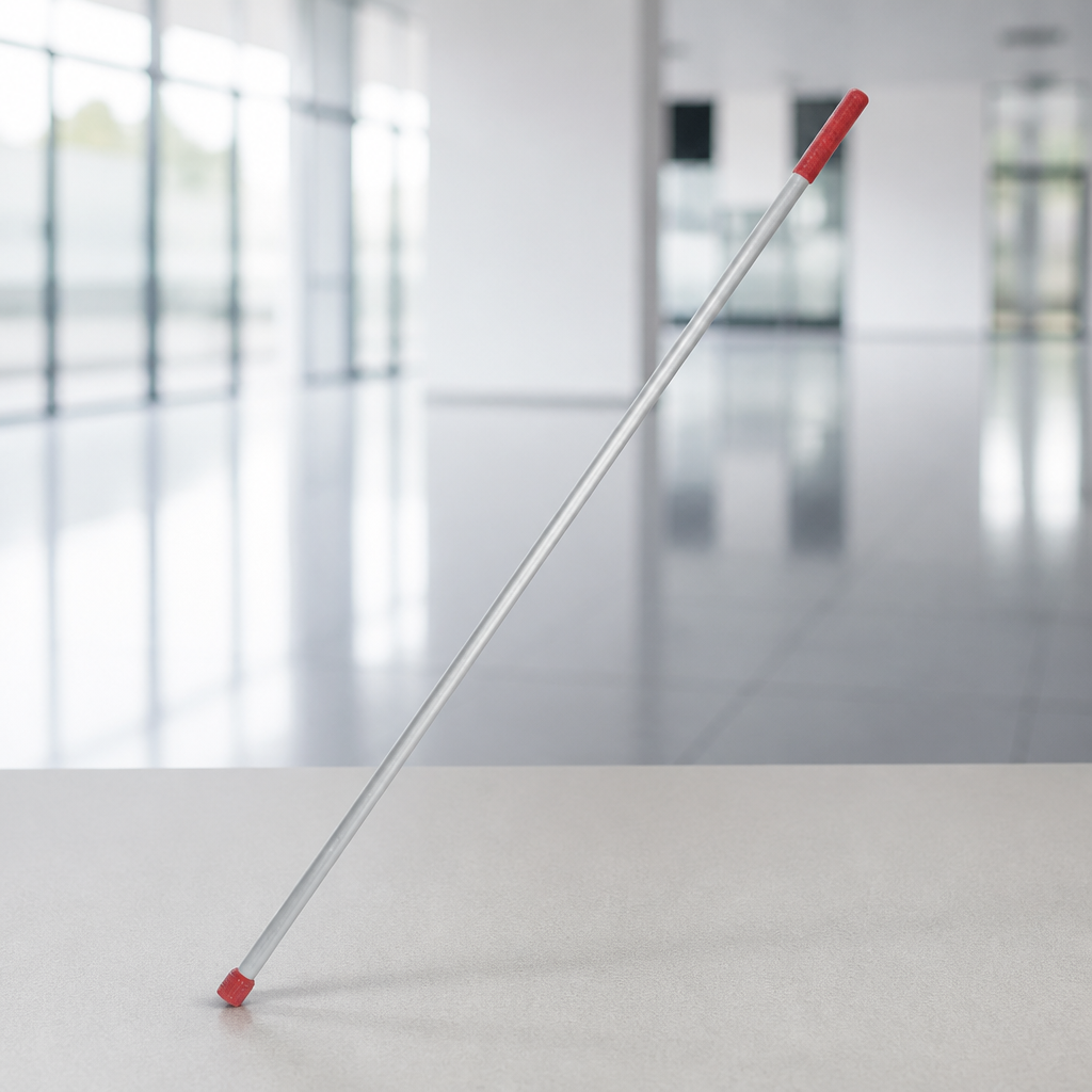 Colour Coded Interchangeable Handle Red 1370mm for cleaning