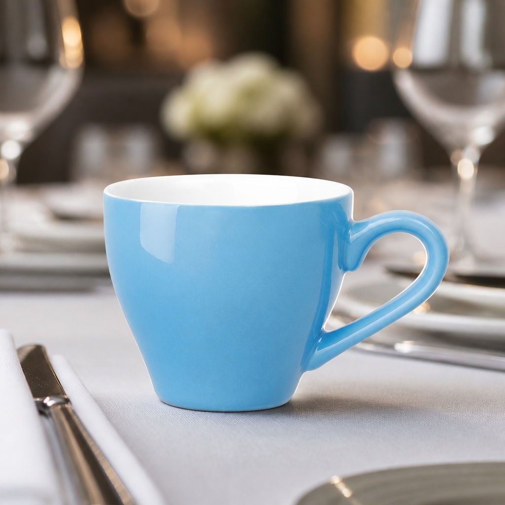 Sky Blue Commercial Espresso Cups 100ml 12 Pack