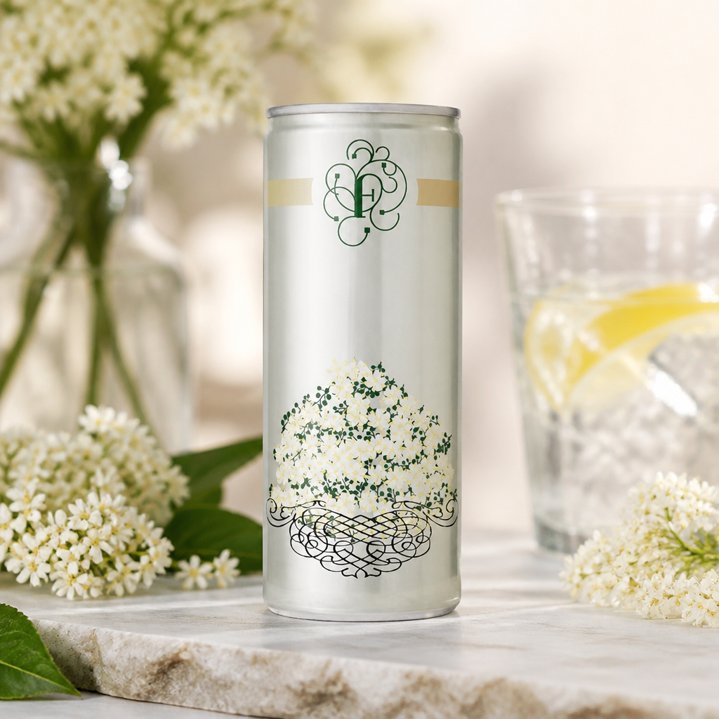 Sparkling Drinks Elderflower Can 250ml (12 Pack)
