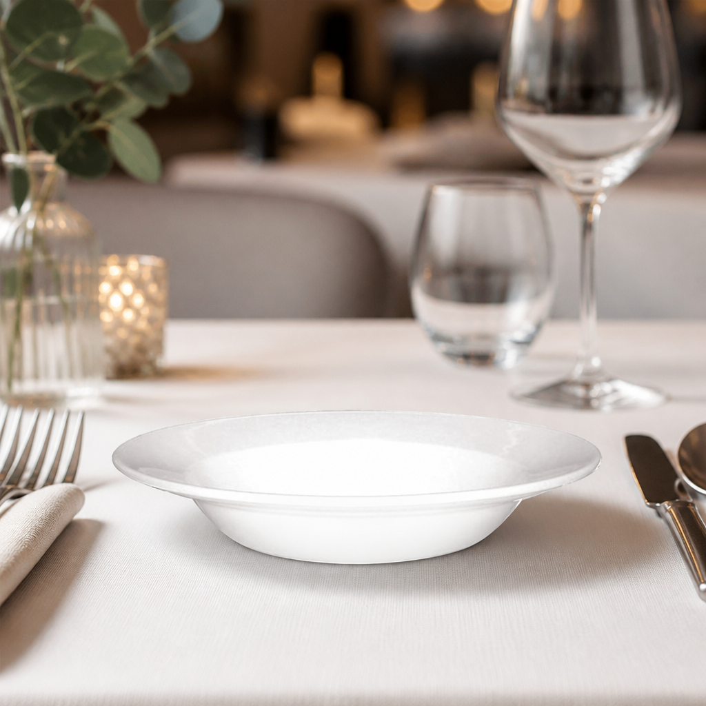 Commercial Fine China Bowls 195mm - 12 Pack Vitrified Porcelain