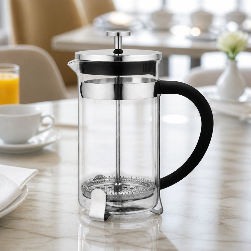 Commercial Glass Cafetiere 3 Cup 350ml Coffee Maker