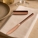 Copper Table Knives Set of 12 - Commercial Cutlery Dining Tools