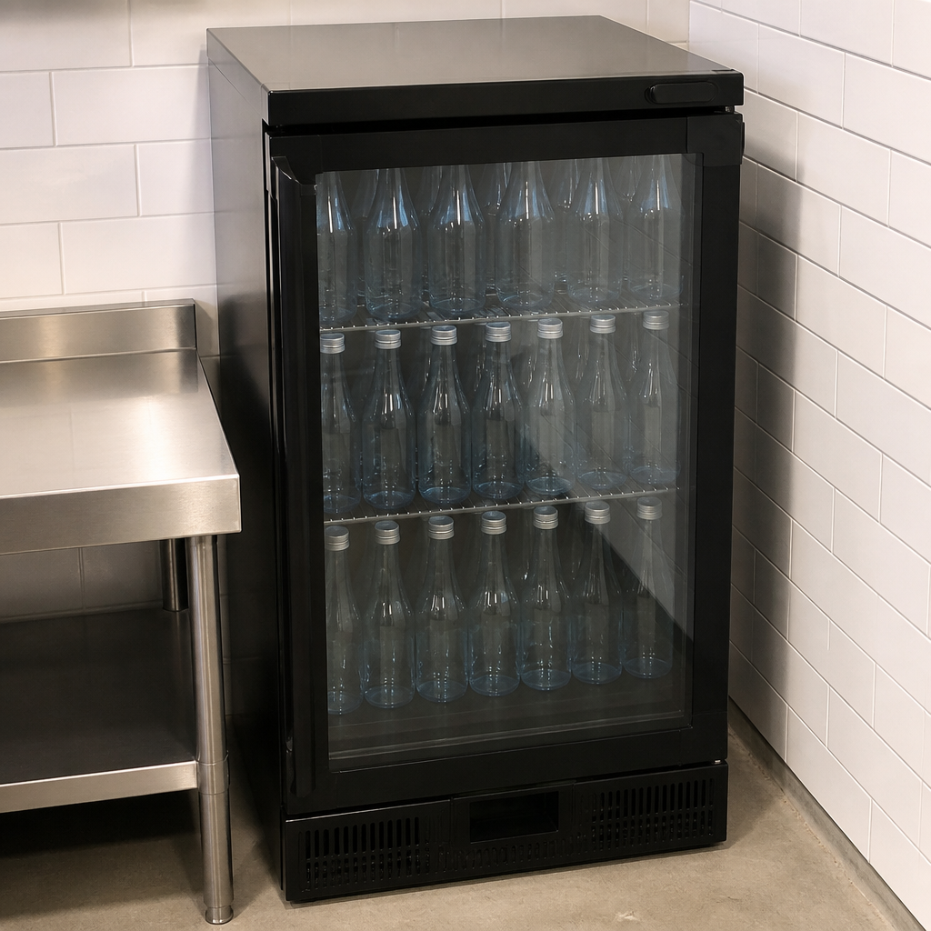Commercial Bottle Cooler 150L Right Hinged Door Beer Fridge