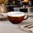 Commercial Cappuccino Cups 225ml Cinnamon Brown 12 Pack