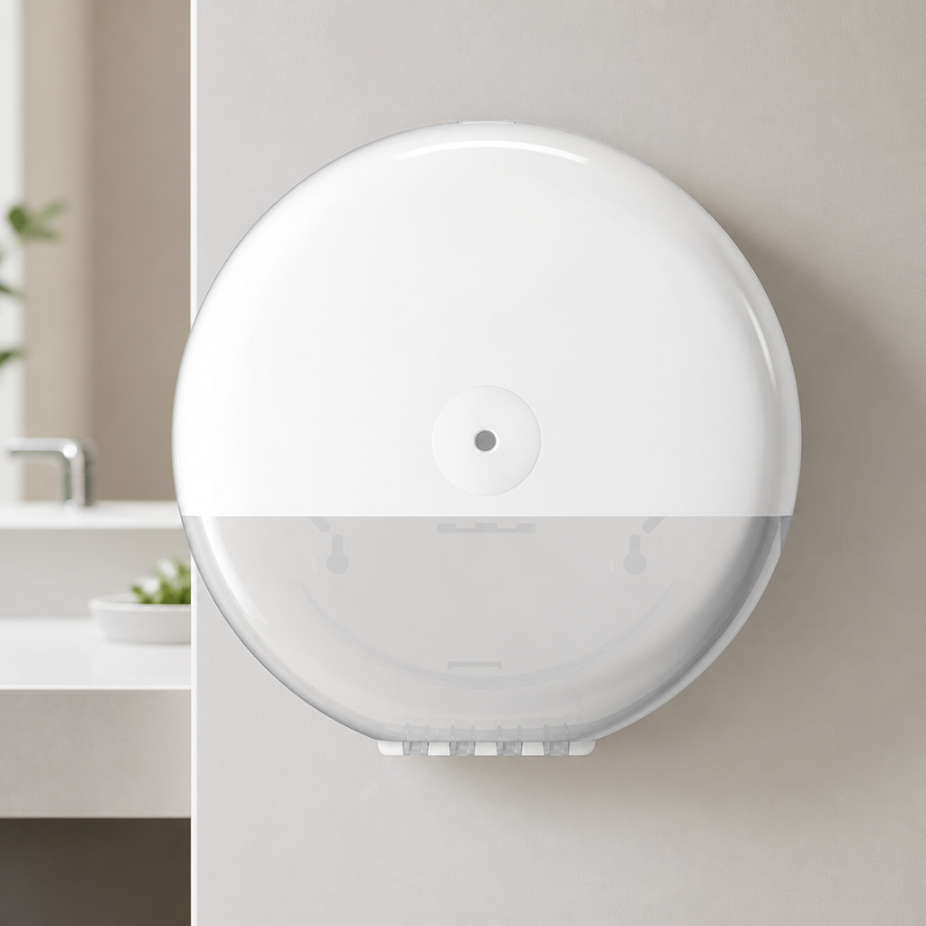 High-Capacity Commercial Toilet Roll Dispenser for High-Traffic Areas