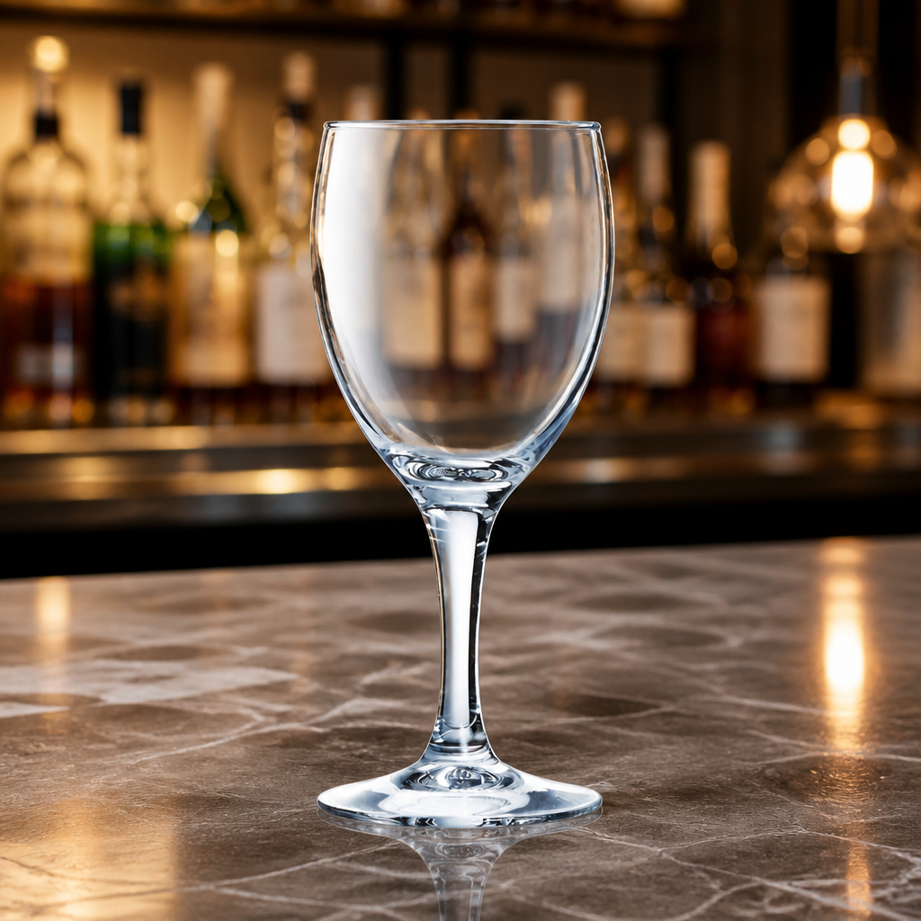 12 pack of 245ml dishwasher safe commercial wine glasses