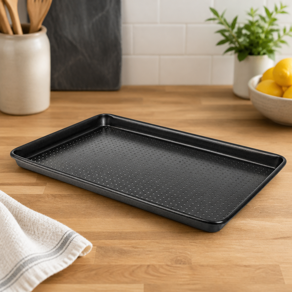 Commercial Non-Stick Baking Tray 270x390mm Perforated Base