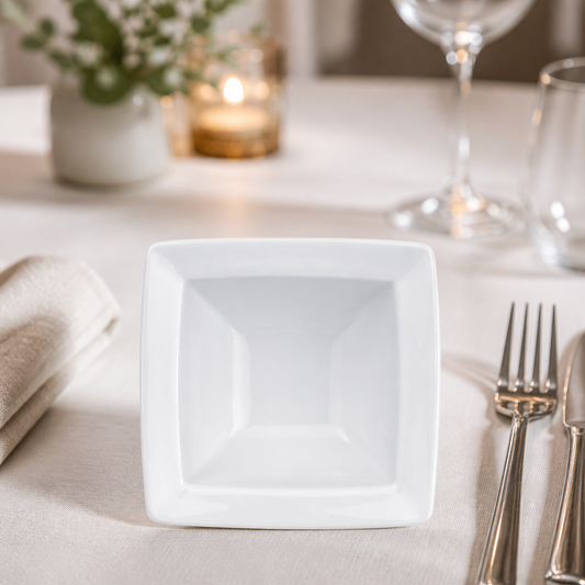 Commercial Square Bowls 100mm 12 Pack for Fine Dining
