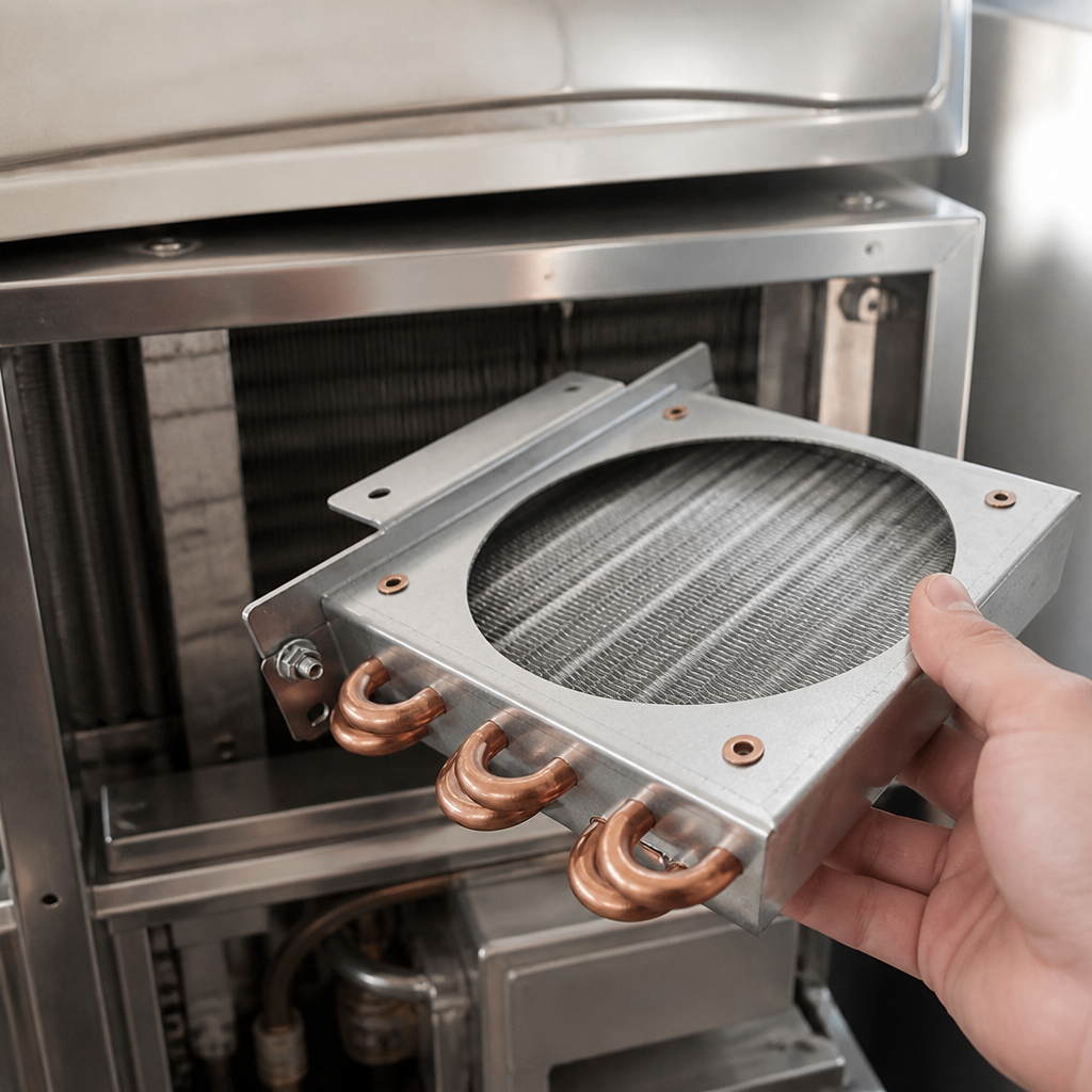 Commercial Ice Cream Maker Pre-Cooling Condenser Replacement Part